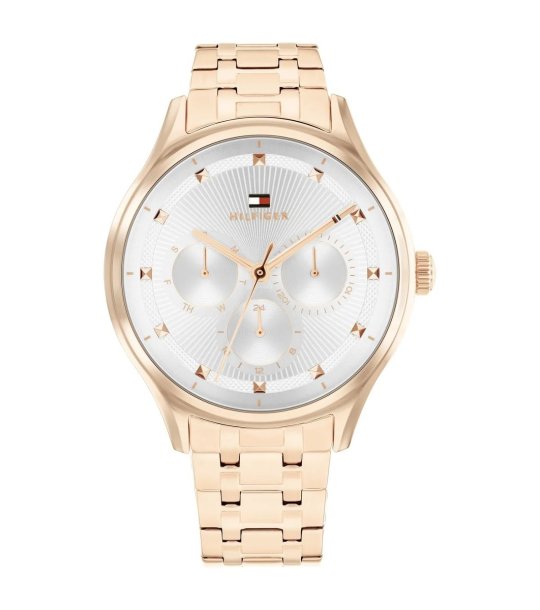 Дамски аналогов часовник в розовозлатисто снимка