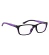 Дамски правоъгълни рамки за очила в черно и лилаво-2 снимка