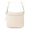 Дамска чанта в цвят крем-1 снимка