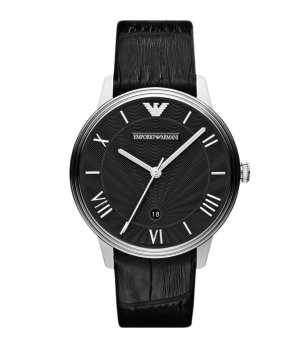 Мъжки аналогов часовник в черно снимка