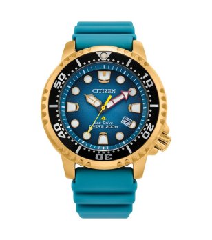 Мъжки часовник в златисто и тюркоаз Promaster Diver снимка