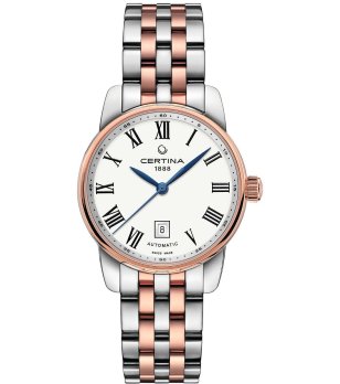 Дамски автоматичен часовник в сребристо и розовозлатисто снимка