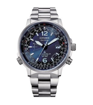 Титаниев мъжки часовник с автоматично получаване на сигнали снимка