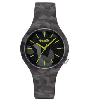 Аналогов часовник с камуфлажен принт снимка