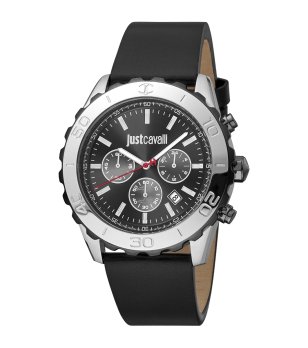 Мъжки аналогов часовник в сребристо и черно снимка