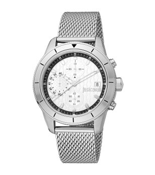 Мъжки многофункционален часовник в сребристо снимка