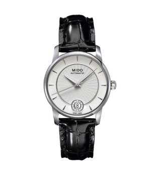 Дамски автоматичен часовник в сребристо и черно снимка