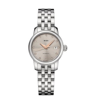 Дамски сребрист автоматичен часовник снимка