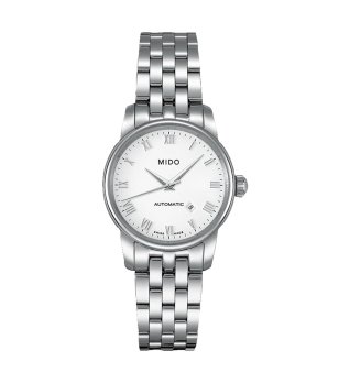 Автоматичен дамски сребрист часовник снимка