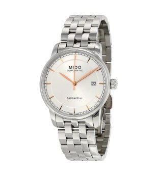 Механичен часовник в сребристо  Baroncelli снимка