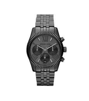 Дамски хронограф часовник в черно снимка