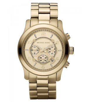 Мъжки часовник хронограф в цвят старо злато снимка