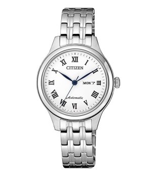 Сребрист дамски автоматичен часовник снимка