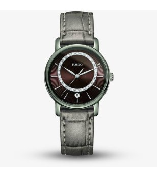 Дамски кварцов часовник с ефектен циферблат снимка