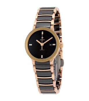 Дамски автоматичен часовник в розовозлатисто и черно снимка