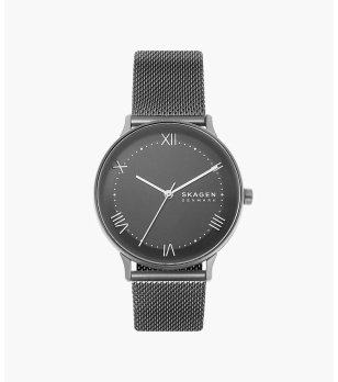 Аналогов мъжки часовник в цвят графит снимка