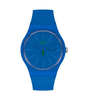 Аналогов мъжки часовник в синьо снимка