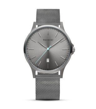 Аналогов мъжки часовник в цвят графит снимка