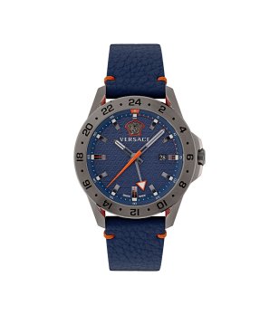 Аналогов мъжки часовник  в синьо и графит снимка