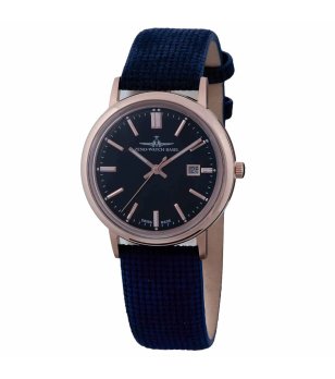 Кварцов мъжки часовник с тъмносиня каишка снимка