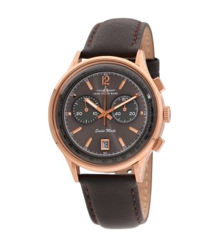 Аналогов мъжки  часовник в кафяво и розовозлатисто снимка