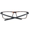 Мъжки правоъгълни рамки за очила в тъмнокафяво-2 снимка