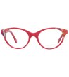 Дамски червени рамки за очила с шарки-1 снимка