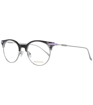 Дамски рамки за очила в сребристо с черни детайли снимка