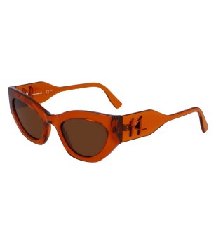 Дамски слънчеви очила в оранжев нюанс снимка