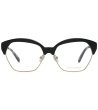 Дамски диоптрични рамки за очила с черни детайли-1 снимка