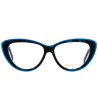 Дамски рамки за очила в черно и синьо-1 снимка