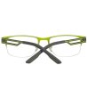 Мъжки правоъгълни рамки за очила в сиво и зелено-2 снимка