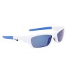 Слънчеви спортни очила  в бяло и синьо-2 снимка