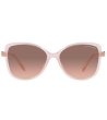 Слънчеви очила с розови лещи с ефектна форма-1 снимка