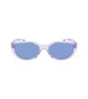 Унисекс слънчеви очила с лилави прозрачни рамки-1 снимка