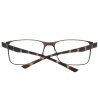 Мъжки правоъгълни рамки за очила с кафяво-2 снимка