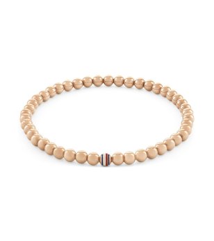 Дамска гривна с мъниста в златисто снимка