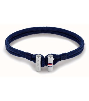 Мъжка спортна гривна в тъмносиньо снимка