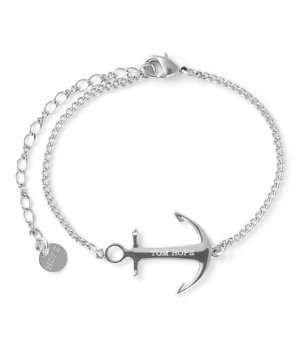 Гривна в сребристо с котва снимка