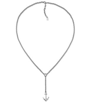 Сребристо колие с висулка  котва снимка