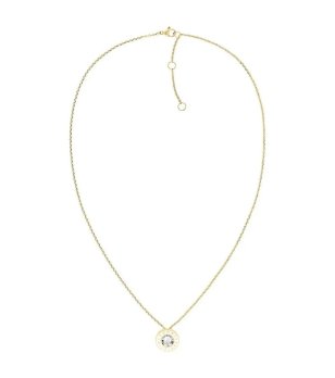 Дамско златисто колие с висулка снимка