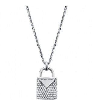 Сребристо колие с висулка катинар с цирконии снимка