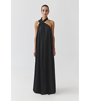 Дълга черна рокля Lenor снимка