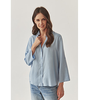 Дамска риза Isla в синьо снимка