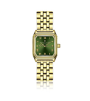 Златист мъжки часовник със зелен циферблат Arbon снимка