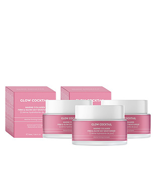 Комплект от 3 дневни крема с морски колаген за стягане и сияние  50 мл снимка