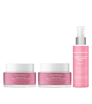 Козметичен комплект за лице с морски колаген от 3 части снимка