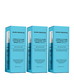 Комплект от 3 серума за интензивна хидратация с хиалуронова киселина 30 мл снимка