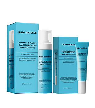 Козметичен комплект от серум и околоочен крем с хиалурон снимка