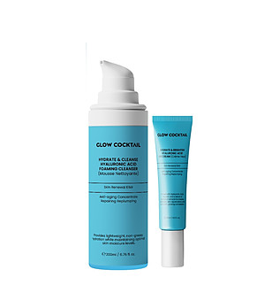 Комплект от околоочен крем и гел за лице с хиалурон снимка